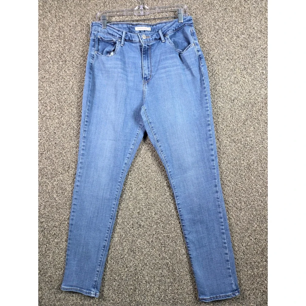Levi 721 High Rise Skinny Jeans Men 33 Blue Medium Wash Denim Pants